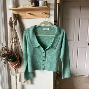 Damo Mint Green Knit Sweater